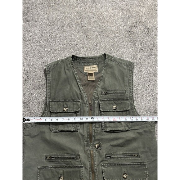 LL Bean Vest Men L Cargo Utility Hunting Fishing Outdoor Vintage Tactical Mesh - Picture 4 of 8